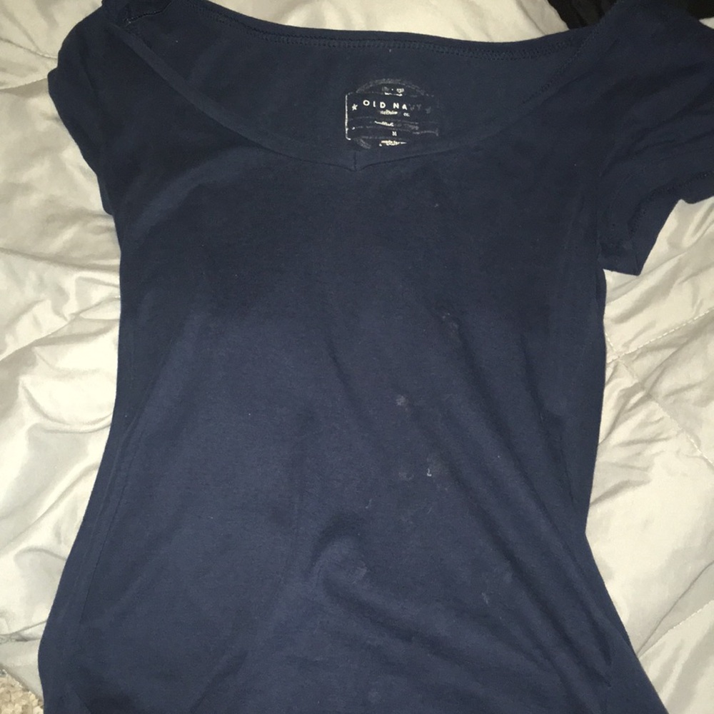 Scoop neck fitted tee